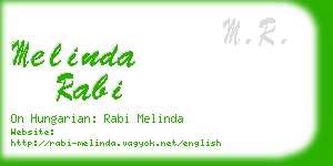 melinda rabi business card